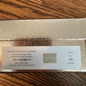 Kate Spade Glimmer Small Slim Card Holder, Brand New